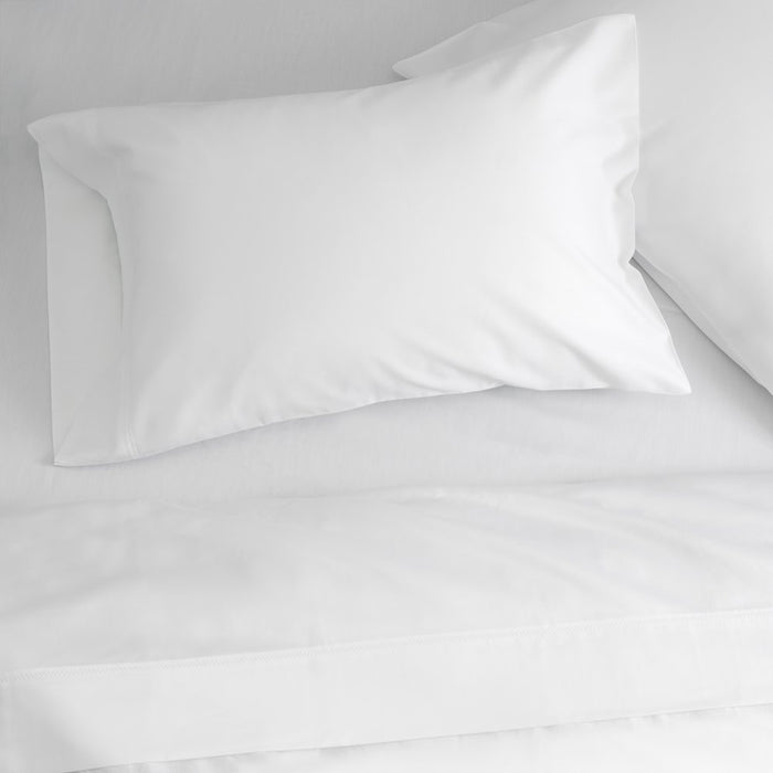 Hotel Style 500 Thread Count Tri-Blend with Lyocell Bed Sheet Set, Queen, Arctic White