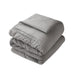 Comfort Spaces Cavoy Faux Silk 5-Piece Tufted Gray Comforter Set with Bed Skirt and Decorative Pillow, Queen