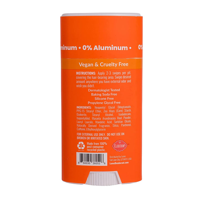 Solid Deodorant Stick - Whole Body Deodorant - Aluminum-Free, Baking Soda-Free, Hypoallergenic, Safe for Sensitive Skin - 2.6 Ounce Solid Stick (Clean Tangerine)