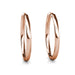 Bianca 18K White Gold Hoop Earrings with Crystals Rose Gold Female