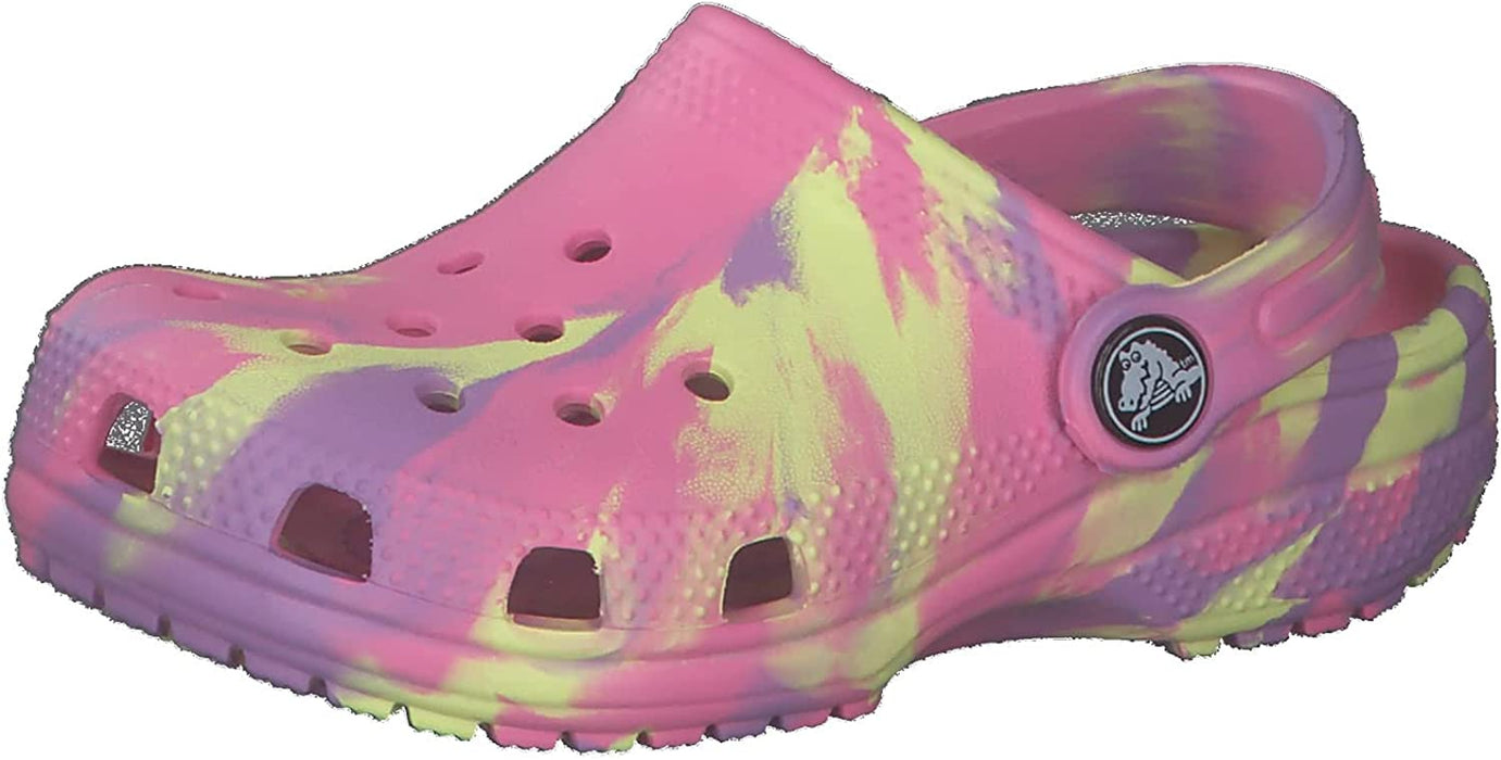 Unisex-Child Classic Marbled Tie Dye Clog