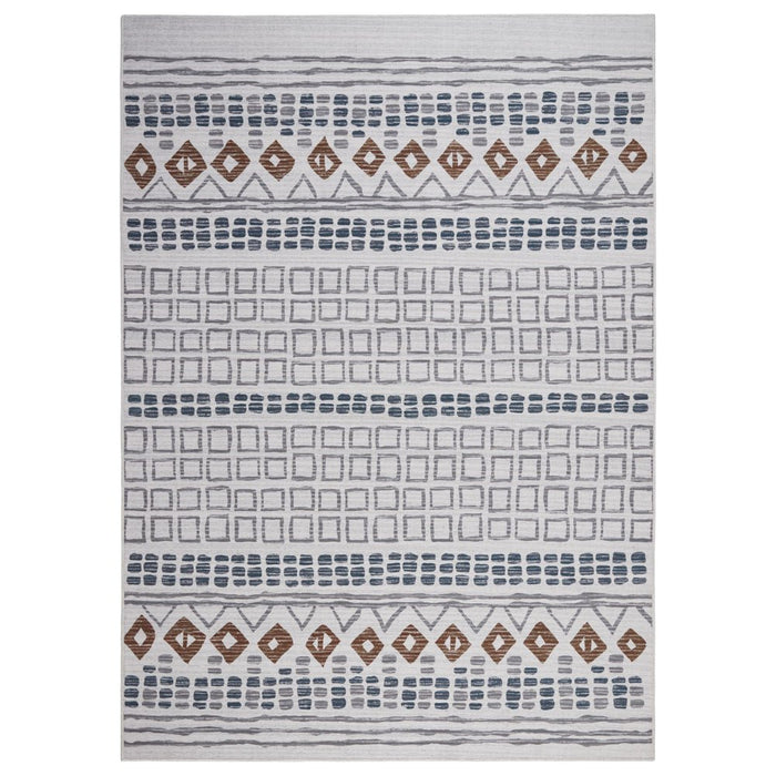 Wanda June Home Geo Washable Area Rug, Cream, 5'2" X 7'2" by Miranda Lambert