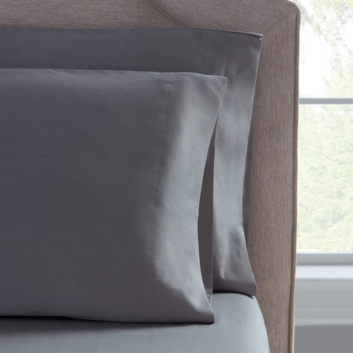Hotel Style 800 Thread Count Cotton Rich Sateen Bed Sheet Set, Queen, Gray, Set of 6