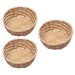 Basket Storage Fruit Woven Serving round Rattan Wicker Baskets Tray Bread Food Decorative Small Container Bamboo Bowl