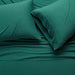 Cotton Jersey Bed Sheet Set - 4 Pcs, Queen, Dark Green