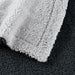 Reversible 2-Tone Sherpa Dual Layer Throw Blanket, 50" X 60", Recycled Polyester, Dark Gray and Light Gray