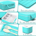 Bento Box, Bento Lunch Box for Kids and Adults 45Oz with Spoon and Fork, Leakproof Lunch Containers with 4 Compartments, Bpa-Free and Food-Safe Materials