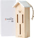 Wooden Butterfly House for Gardens. Provides a Safe Haven for Butterflies to Rest, Protect from Predators and Harsh Weather Conditions. Attractive Garden Décor, Includes Bonus Rope Hanger.