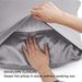 Satin Silky Pillowcase for Hair and Skin Queen - Dark Grey, 2 Pack 20X30 Inches - Set of 2 with Envelope Closure, Similar to Silk Pillow Cases, Gifts for Women Men