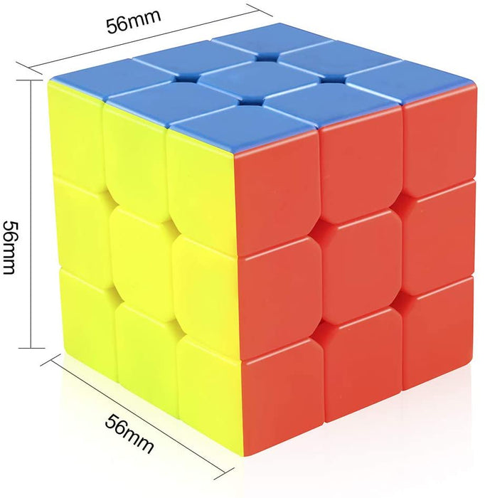 Jeexi Cyclone Boys 3X3 Speed Cube Smoothly Stickerless Magic Hungary Cube 3X3X3 Magical Puzzles Gift Toys for Kids and Adults