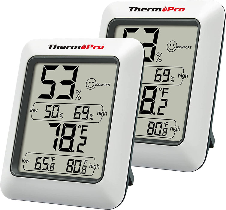 TP50 Digital Hygrometer Indoor Thermometer Room Thermometer and Humidity Gauge with Temperature Monitor