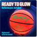 Glow in the Dark Basketball for Teen Boy - Glowing Red Basket Ball, Light up LED Toy for Night Ball Games - Sports Stuff & Gadgets for Kids Age 8 Years Old and Up