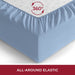 Queen Fitted Sheet - Deep Pocket Cooling Sheets up to 16 Inch - Hotel Luxury Bedding - Wrinkle, Fade, Stain Resistant - 1 Single Queen Fitted Sheet Only (Queen, Blue Hydrangea)