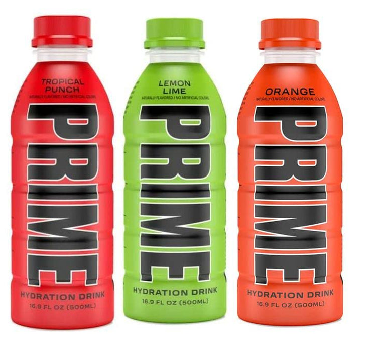 Prime Hydration Drink Variety Pack 16.9 Oz Bottle, 12 Count