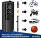 Tire Inflator Portable Air Compressor/Pump for Car Tires W/Digital Tire Pressure Gauge - Air Compressor (120 PSI) - Motorcycle, Electric Bike Pump and Bicycle Pump W/Led Light