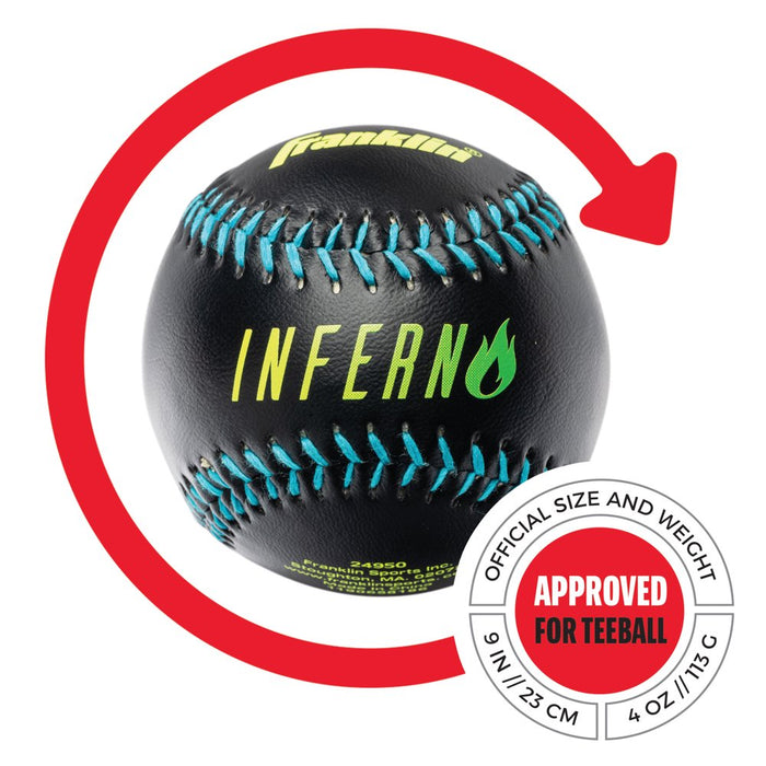 Baseball Inferno Teeball Set - Bat (25"), Glove & Ball Set