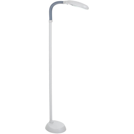Adjustable Floor Lamp - 6Ft Full Spectrum Natural Sunlight Lamp with Bendable Neck - Reading, Crafts, Esthetician Floor Light by Lavish Home (Beige)