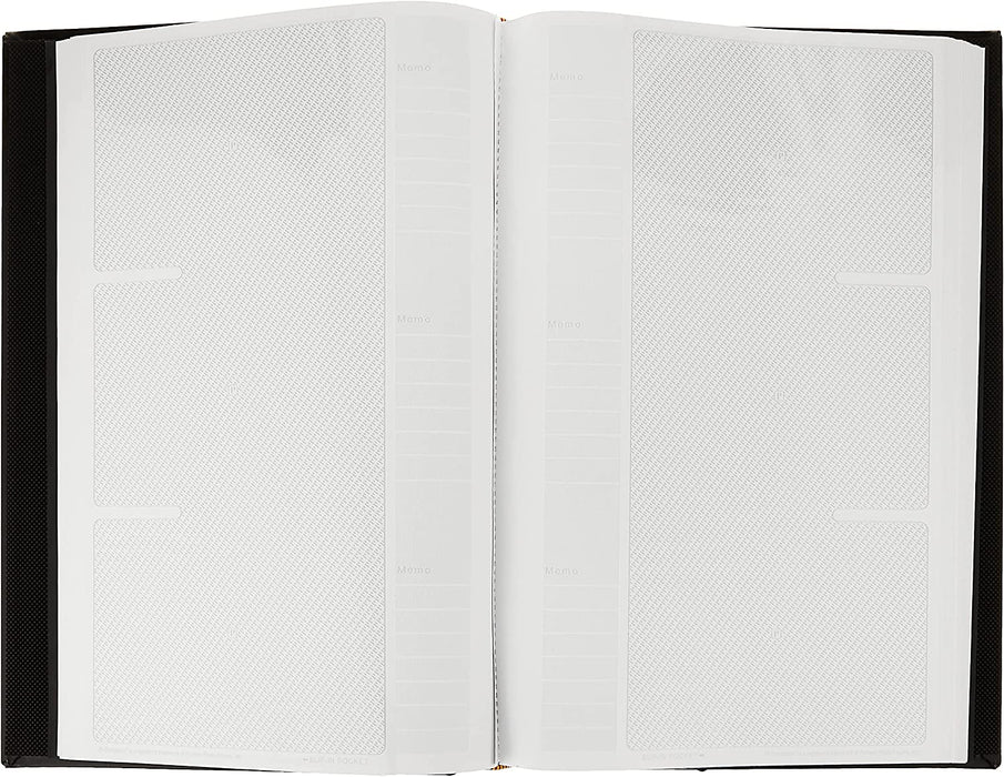Pioneer Sewn Bonded Leather Bookbound Bi-Directional Photo Album, Holds 300 4X6" Photos, 3 per Page. Color: Black.