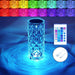 Crystal Table Lamp RGB Color Changing Night Light ，Romantic LED Rose Diamond Touch Lamps for Living Room Housewarming Gift (Remote & Touch
