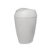 2.4 Gal Twirla Polypropylene Swing-Top Lid Bathroom Trash Can Garbage Can, Grey
