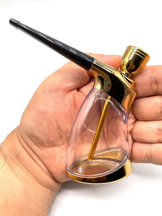 Portable Mini Hookah Set with Shisha Accessories Handheld Hookahs Set  Gifts for Boyfriend Father Husband or Friends Golden