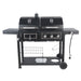 Revoace Dual Fuel Gas & Charcoal Combo Grill, Black with Stainless