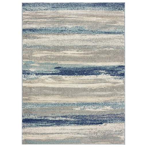 Lagos Collection 7501 Blue 8X10 Abstract Area Rug