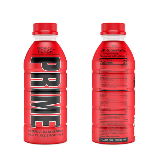Prime Hydration Sports Drink Variety Pack - Energy Drink, Electrolyte Beverage - Lemon Lime, Tropical Punch, Blue Raspberry, Orange, Grape & Ice Pop - 16.9 Fl Oz by  (6)