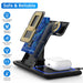Wireless Charger, 3 in 1 Qi-Certified 15W Fast Charging Station for Apple Iwatch Series 5/4/3/2/1,Airpods,Wireless Charging Stand for Iphone 13/12/11 Series/Xs MAX/XR/XS/X/8/8 Plus/Samsung