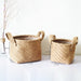 Household DIY Handmade Woven Storage Baskets Flower Pot Jute Cloth Sundries Holder Underwear Toy Container Storage Basket