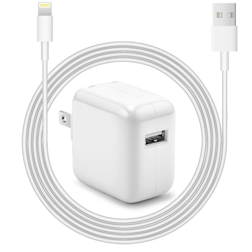 Ipad Charger Iphone Charger-Apple Mfi Certified-12W USB Wall Charger Foldable Portable Travel Plug with USB Charging Cable Compatible with Iphone, Ipad, Ipad Mini, Ipad Air 1/2/3, Airpod