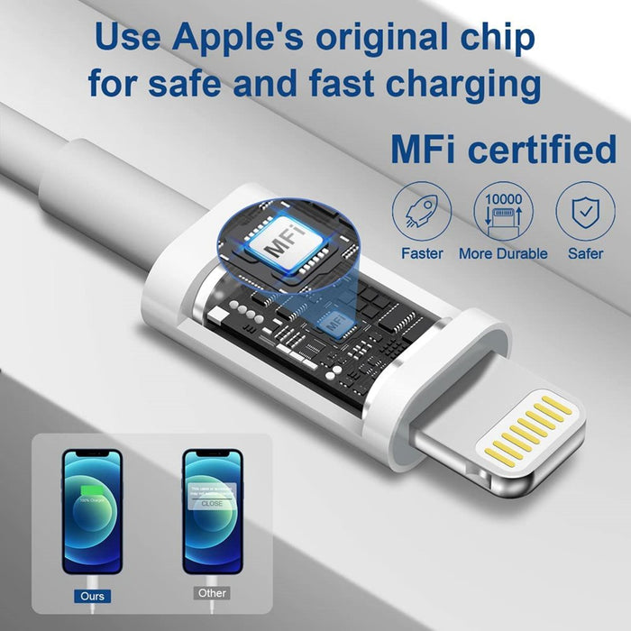 Iphone 14 13 12 11 Super Fast Charger-Apple Mfi Certified-High Speed Iphone Charger-2-Pack 20W PD USB C 6FT Wall Charger Compatible with Iphone 14/13/13Pro/12/12 Pro/11/11Pro/Xs/Max/Xr/X/8/8 Plus