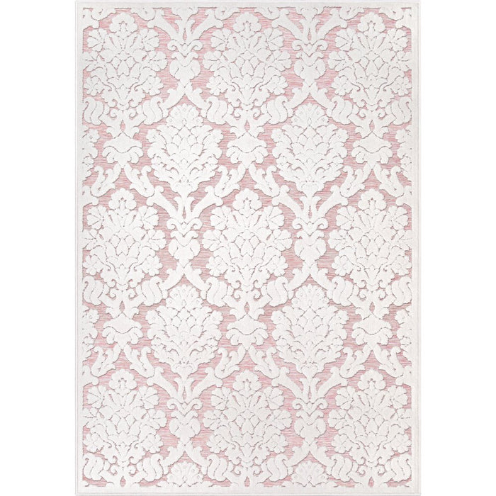 My Texas House Charlotte, Transitional, Damask, Woven Area Rug, 5'2" X 7'6"