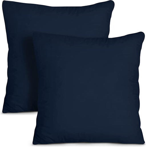 Throw Pillows Insert (Pack of 2, White) - 18 X 18 Inches Bed and Couch Pillows - Indoor Decorative Pillows