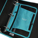 Five Star Xpanz 2" Zipper Binder, 380 Sheet, round Rings, Teal (28090HZ9)