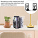 Rustic Table Decor 2Pcs Iron Bookends Decorative Non Slip Bookends Metal Cat Book Stoppers Shelves for Home Office Table Book Organizer Bookends Kids Book Shelf