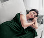 Fleece Blanket Queen Size Forest Green 300GSM Luxury Bed Blanket Anti-Static Fuzzy Soft Blanket Microfiber (90X90 Inches)