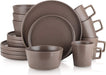 Coupe Dinnerware Set, Service for 8, Black Matte, 32 Piece