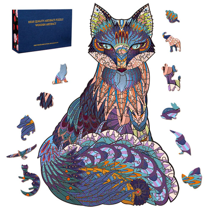 Wooden Jigsaw Puzzles Unique Shape Jigsaw Pieces Best Gift for Adults and Kids
