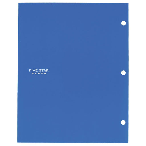 Five Star 4-Pocket Paper Folder, Cobalt Blue (33459)