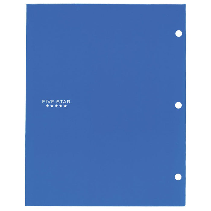 Five Star 4-Pocket Paper Folder, Cobalt Blue (33459)