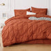 Bedsure Full Size Comforter Sets - Bedding Sets Full 7 Pieces, Bed in a Bag Burnt Orange Bed Sets with Comforters, Sheets, Pillowcases & Shams,Adult & Kids Bedding