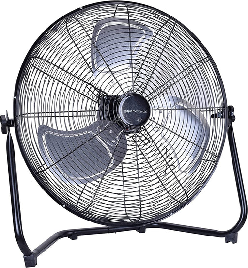 20" High Velocity Industrial Fan, Black,
