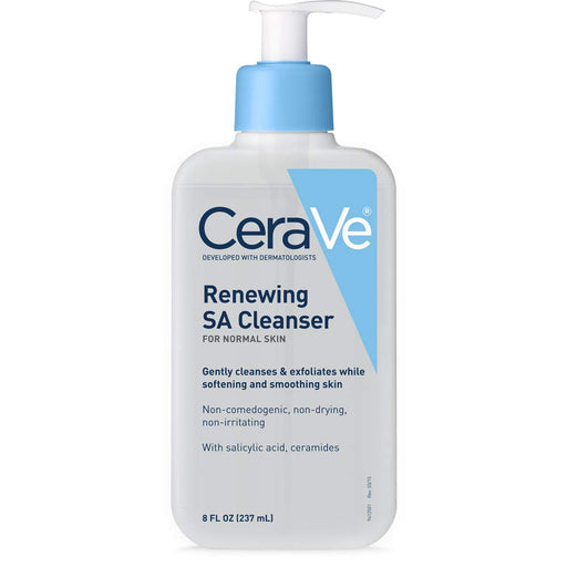 SA Cleanser | Salicylic Acid Cleanser with Hyaluronic Acid, Niacinamide & Ceramides| BHA Exfoliant for Face | Fragrance Free Non-Comedogenic | 8 Ounce