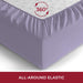 Queen Fitted Sheet - Deep Pocket Cooling Sheets up to 16 Inch - Hotel Luxury Bedding - Softest Sheets - Wrinkle, Fade, Stain Resistant - 1 Single Queen Fitted Sheet Only (Queen, Violet)