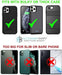 Premium Horizontal Leather Cell Phone Belt Pouch, Compatible with 6.5" to 7" PHONE or CASE Holster Clip Fits Otterbox Defender Case/Battery Case/Extra Big Case on (X-Large)
