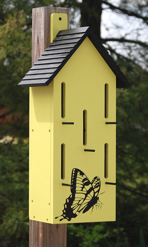 Classic Butterfly House with Perches, Yellow