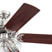 Better Homes & Gardens 52" 5 Blade Satin Nickel Ceiling Fan with 3 Lights