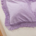 3Pcs Fringe Lavender Purple Tassel Comforter Set Queen Boho Bohemian Cute Soft Tufted Microfiber Bedding Sets Modern Style for Men and Women (1Comforter + 2 Pillowcases)