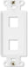 On-Q WP3413WH10 High Impact Flame Retardant Plastic 3-Port Decorator Outlet Strap, White, 10 Count